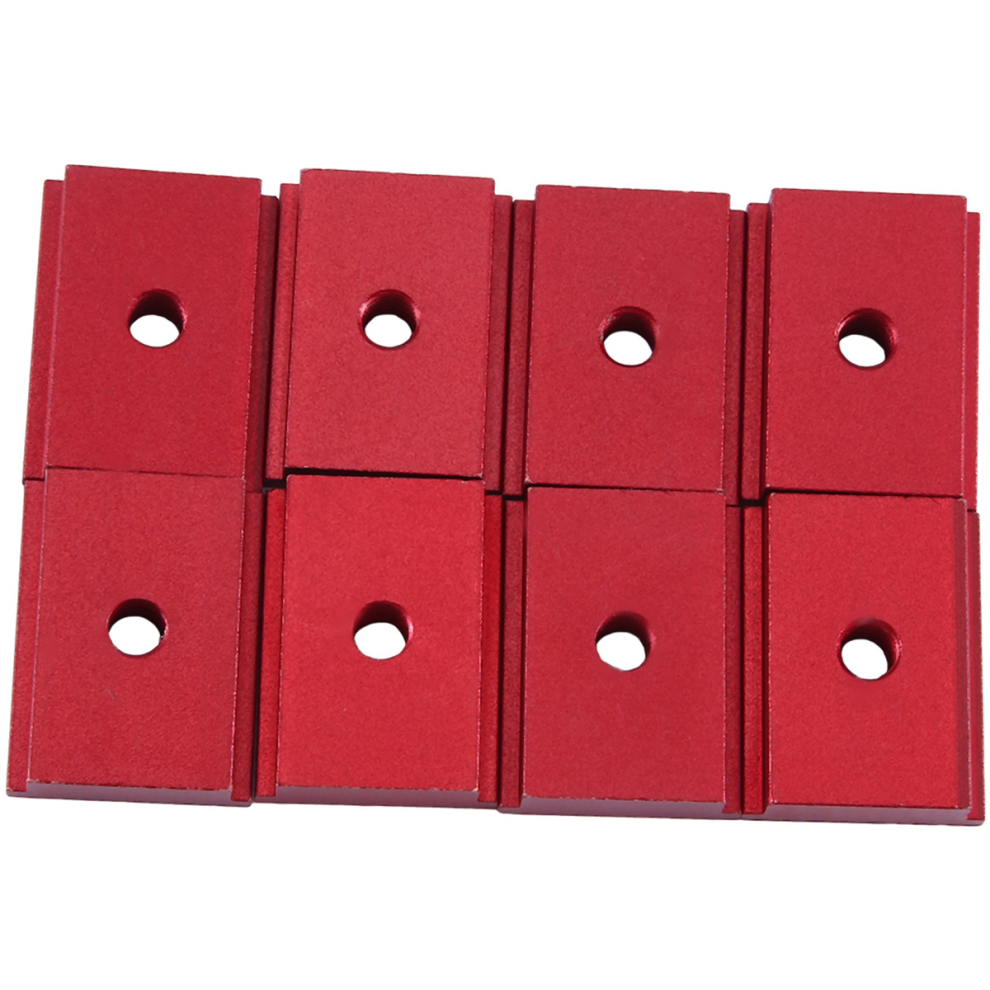 T shaped track slider 8 Pieces of M6 T Type Track Slider 30/45 Track Clamp Screw Groove Fastener Woodworking Tool Red-image-OPC-PGYFHZD-NEW