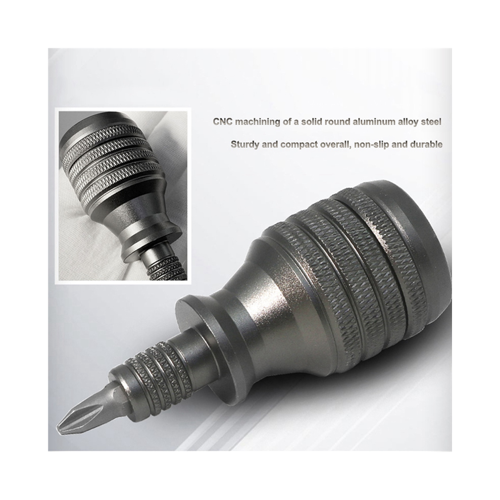 Mini-Schroevendraaier Mini-Schroevendraaier Titanium Handvat S2 Speciaal Gevormde Schroevendraaier 1/4 Inch Gereedschap Voor Huishoudelijk Onderhoud-image