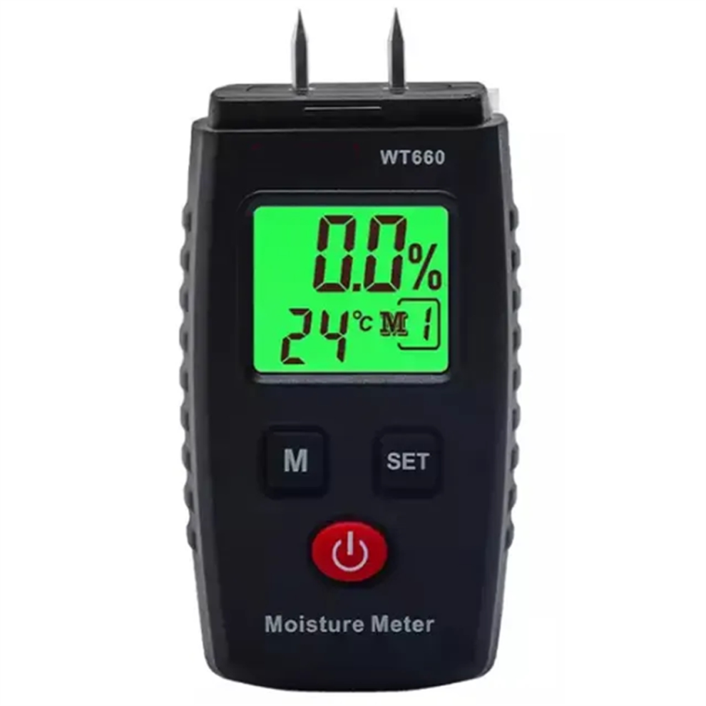Wood Moisture Meter Wood Moisture Meter, Pin-Type Digital Moisture Detector, Water Leak Detector, Handheld Moisture Meter For Lumber, Walls 4853572074131