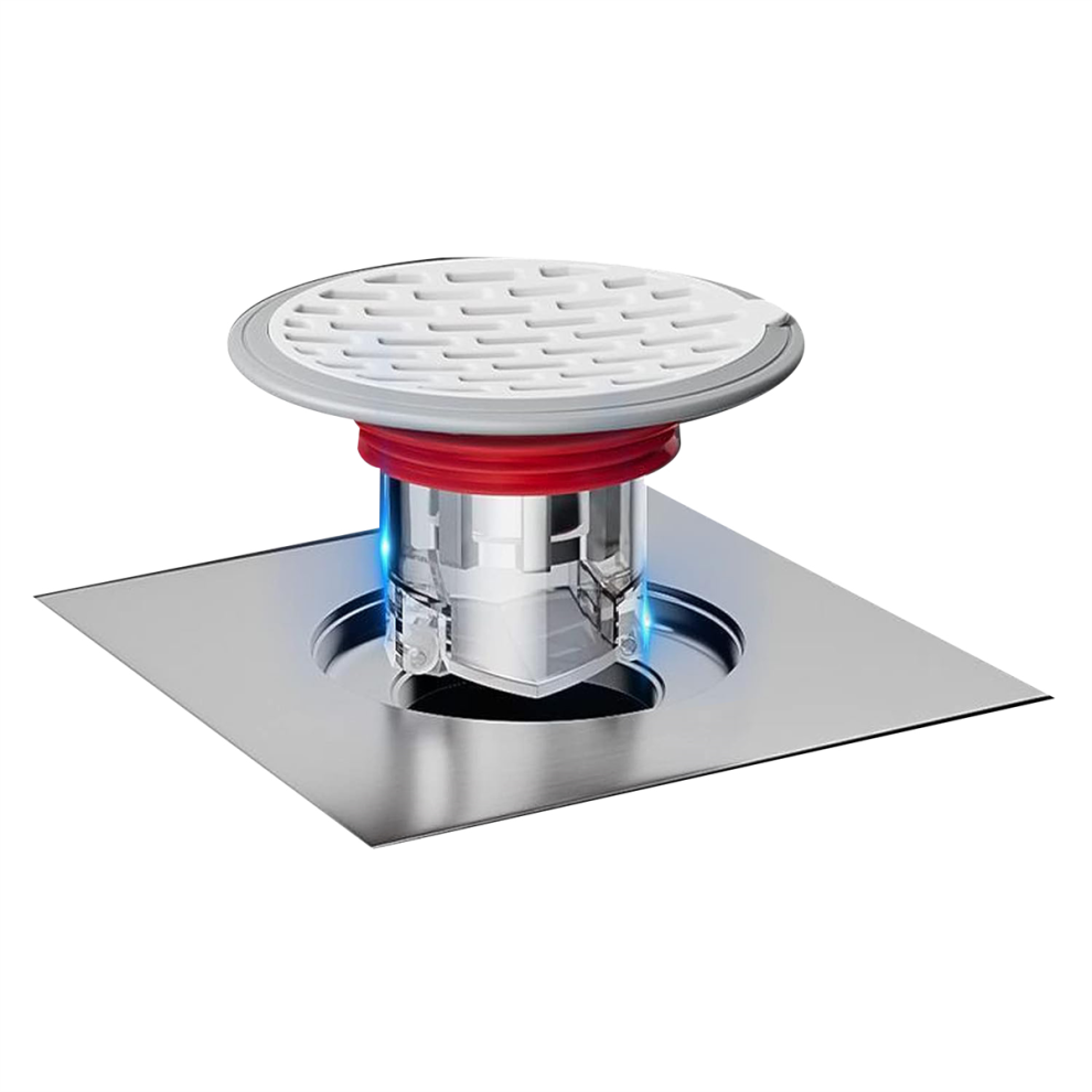 Shower Floor Drain Shower Floor Drain Backflow Preventer-One Way Valve, Sewer Anti-Odor Cover (Installation Caliber: 32-75Mm/ 1.26-2.95 In) 4852384752763