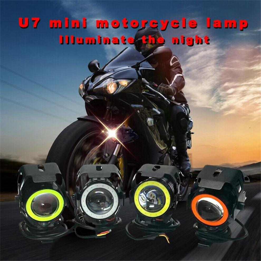 Projecteur LED U7 pour scooter électrique, éclairage LED clignotant Angel Eyes pour moto, éclairage LED pour scooter électrique remodelé B