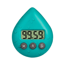 timer Silent Non-Ticking Battery Operated Shower Timer, Waterproof Digital Timer, Small Size Cute Timer Green