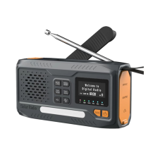 Radio DAB/FM Bluetooth Radio Portable Solar Radio Receiver Emergency Radio Outdoor Hand Crank Radio with LED Flashlight/SOS