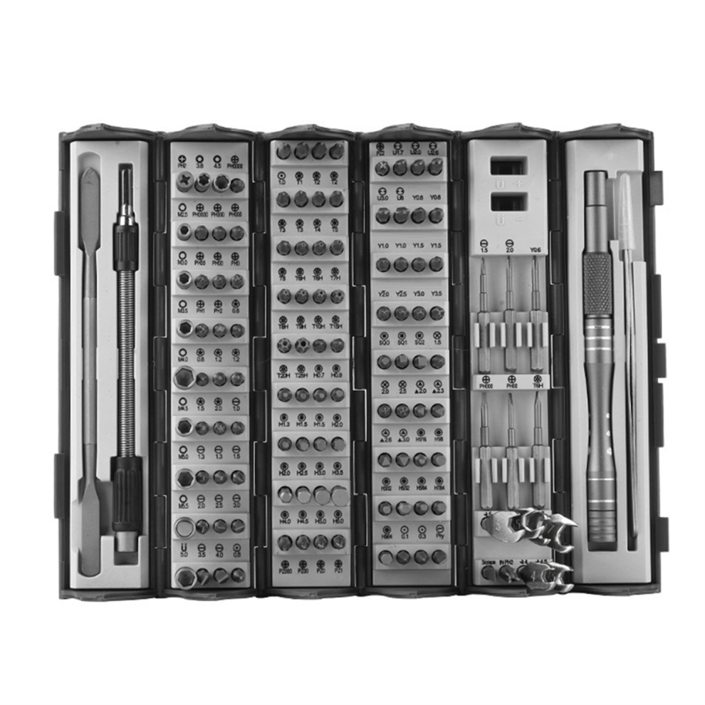 Screwdriver Set 128-In-1 Screwdriver Set Household Disassembly Maintenance Tool Cylinder Portable Plum Hexagonal Special-Shaped Set 4852384772945