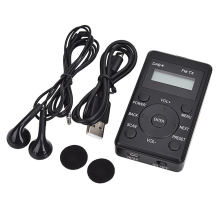 Draagbare radio Draagbare radio Mini Pocket FM DAB+ Digitaal display Stereo-ontvanger LCD Ingebouwde batterij Oortelefoonondersteuning Kalender