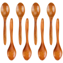 Löffel Holzlöffel, kleine Holzlöffel, Mini-Esslöffel, Küchenzubehör aus Holz für heiße Schokolade, Honig, Kaffee, Tee