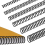 Spiral Binding Coils 120 PCS Spiral Binding Coils Plastic Binder Binding Spirals Rings Multi Size Spiral Binding Wire Combs , 4:1 Pitch 3