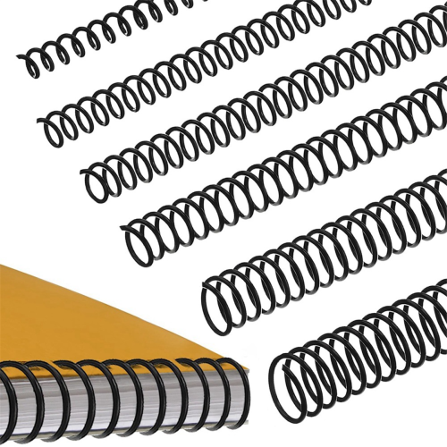 Spiral Binding Coils 120 PCS Spiral Binding Coils Plastic Binder Binding Spirals Rings Multi Size Spiral Binding Wire Combs , 4:1 Pitch 2