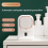 Toothpaste allocator Automatic Electric Toothpaste Dispenser Auto Toothpaste Dispenser+Sensor for Bathroom Wall Mounted Toothpaste Pump 2 7