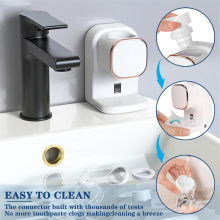 Toothpaste allocator Automatic Electric Toothpaste Dispenser Auto Toothpaste Dispenser+Sensor for Bathroom Wall Mounted Toothpaste Pump 2