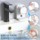Toothpaste allocator Automatic Electric Toothpaste Dispenser Auto Toothpaste Dispenser+Sensor for Bathroom Wall Mounted Toothpaste Pump 2 1