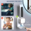 Toothpaste allocator Automatic Electric Toothpaste Dispenser Auto Toothpaste Dispenser+Sensor for Bathroom Wall Mounted Toothpaste Pump 2 9
