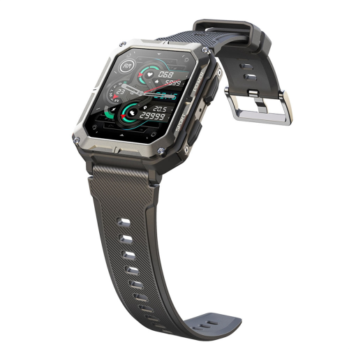 Montre intelligente étanche C20 Pro pour homme, assistant vocal BT, appel sans fil, affaires, sports de plein air, montre-bracelet pour Android, iOS, nouveau, IP68 44 Montre intelligente étanche C20 Pro pour homme, assistant vocal BT, appel sans fil, affaires, sports de plein air, montre-bracelet pour Android, iOS, nouveau, IP68 44