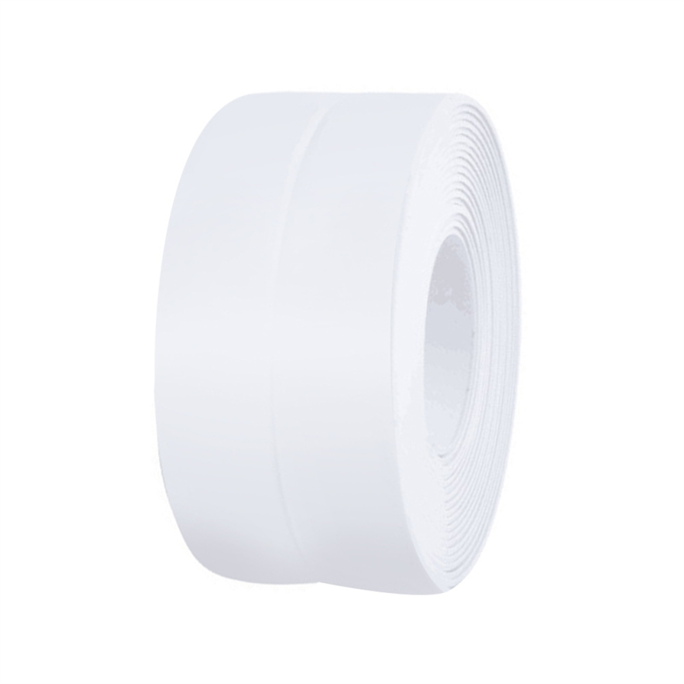 waterproof tape White Caulk Tape Waterproof Self Adhesive, Toilet Caulk Sealant Tape, Bathtub Caulk Sealing Strip Tape-3.2M