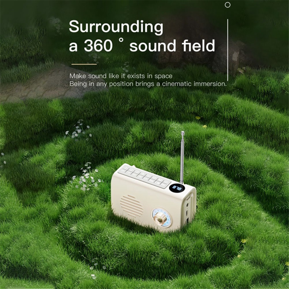 Fm Radio Mini Portable Fm Radio Outdoor Solar Radio Bluetooth Speaker With Colorful Support Handsfree Call -A Light 4852384786904