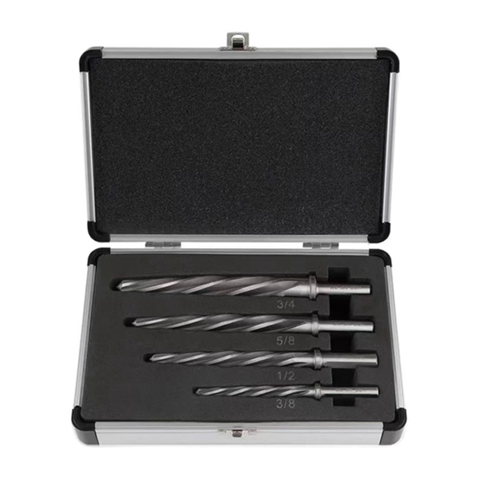 Drill Bridge M2 Hss Taper Chucking Reamer, Bridge Construction Reamer Drill Bit 4Pcs Set, To Align Or Enlarge Holes 4852384788649