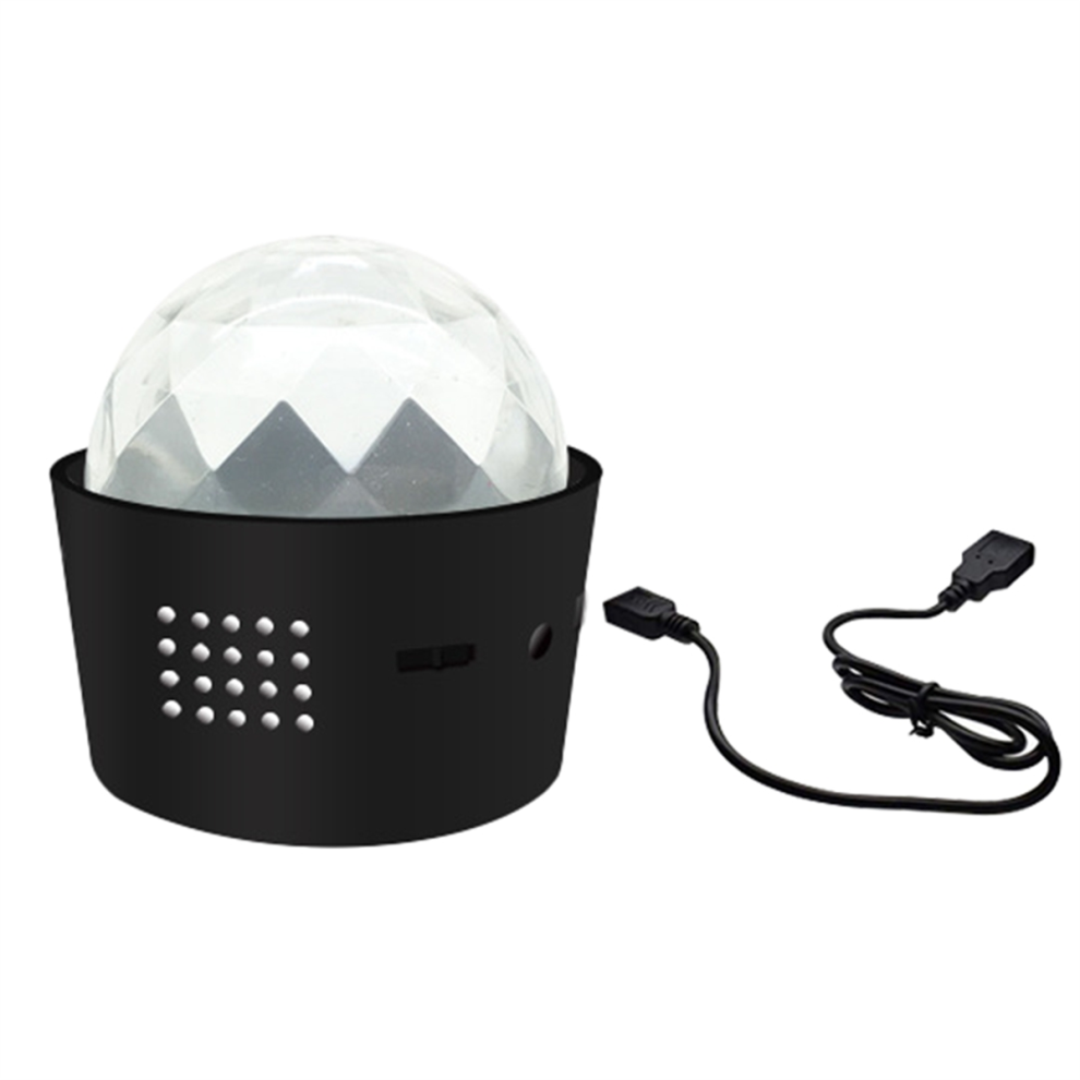 Mini boule disco lumineuse à commande vocale, éclairage de scène pour fête disco, effet stroboscopique DJ, pour fêtes, anniversaires, clubs-A