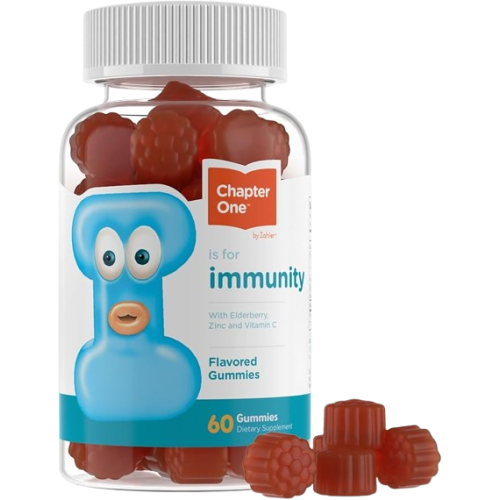 Chapter One, Immunity Gummies, Vitamin C, Zinc and Elderberry, 60c 1