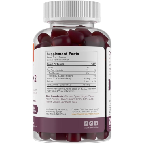 Chapter One, D3 & K2, Gemischte Beeren, 60 Gummis 2