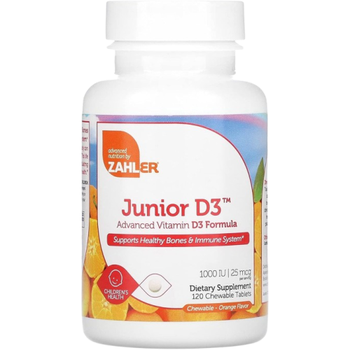 Junior D3, 1000 IU of Vitamin D3, 120c 1