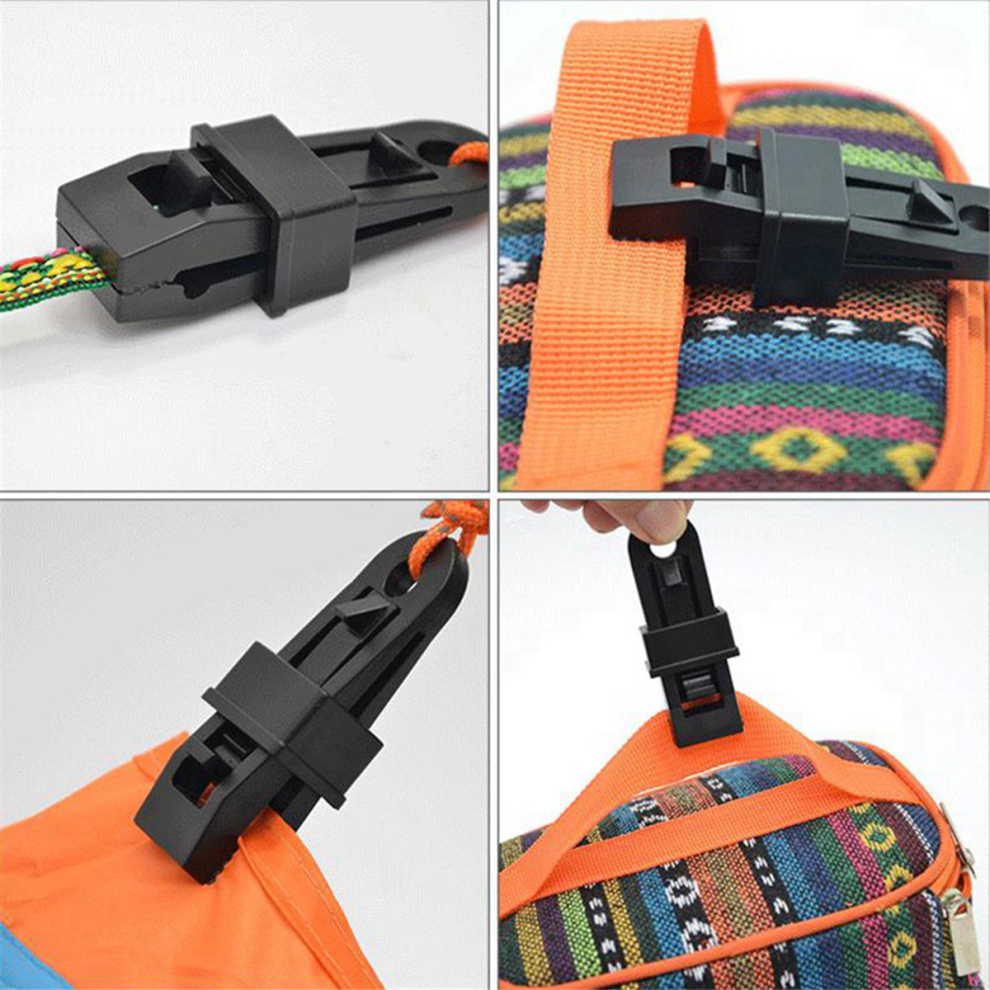 Tent Clips 20PCS Push-Pull Tent Clips Tent Attachment Clips Outdoor Camping Tent Hooks Windproof Strap Barb Clips-Yellow-image-OPC-PGYFQR6-NEW