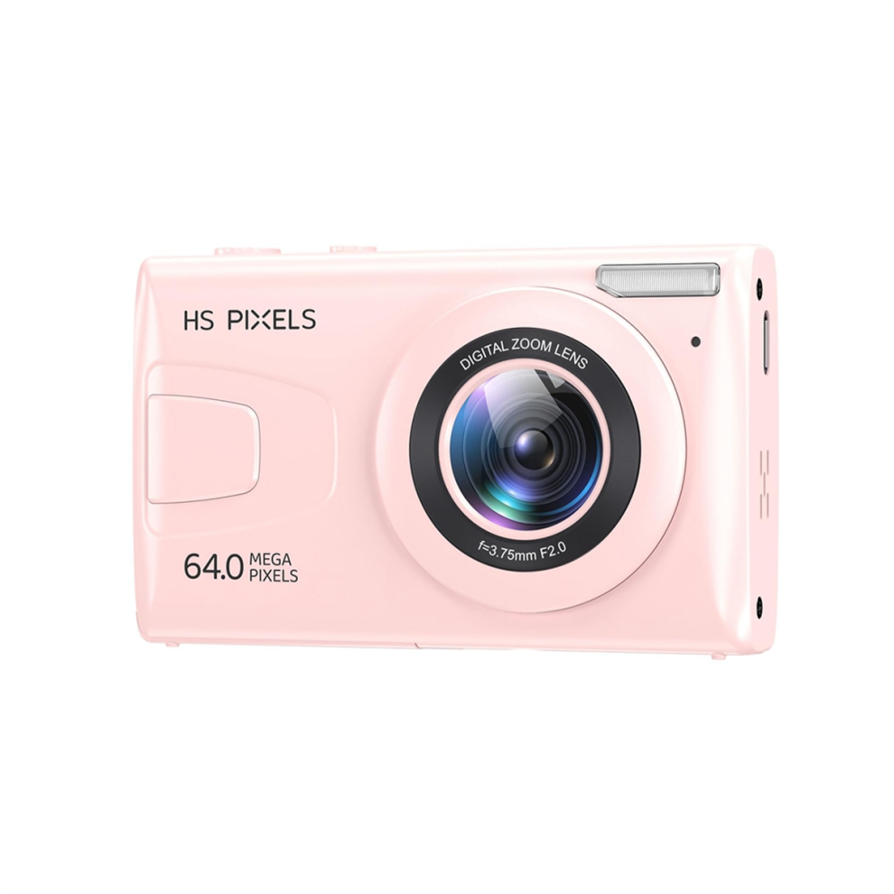 Digital Camera Digital Camera, 4K Children Camera for Photography, 64MP MP3 Player Camera, 2.8Inch IPS Screen, Auto Focus (Pink)-image-OPC-PGYFQXP-NEW