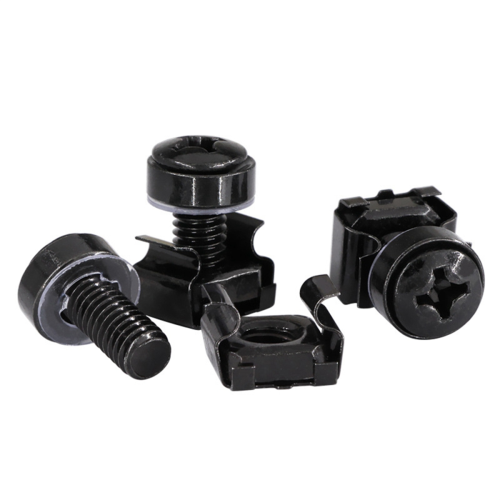 Lot de 50 vis et écrous pour montage en rack d'ordinateur M6 x 16 mm ...