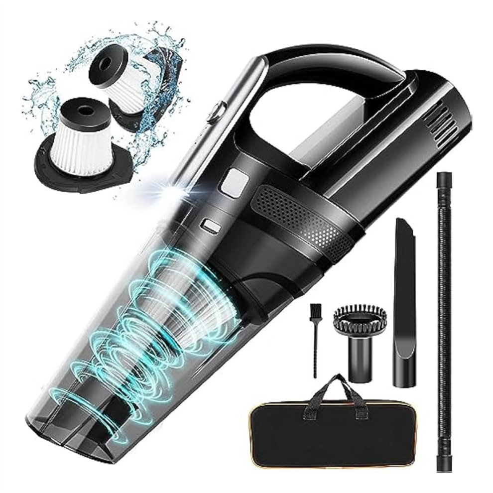 Mini aspirateur de voiture portable et rechargeable sans fil, aspiration puissante de 8 000 Pa, pour voiture, maison et bureau