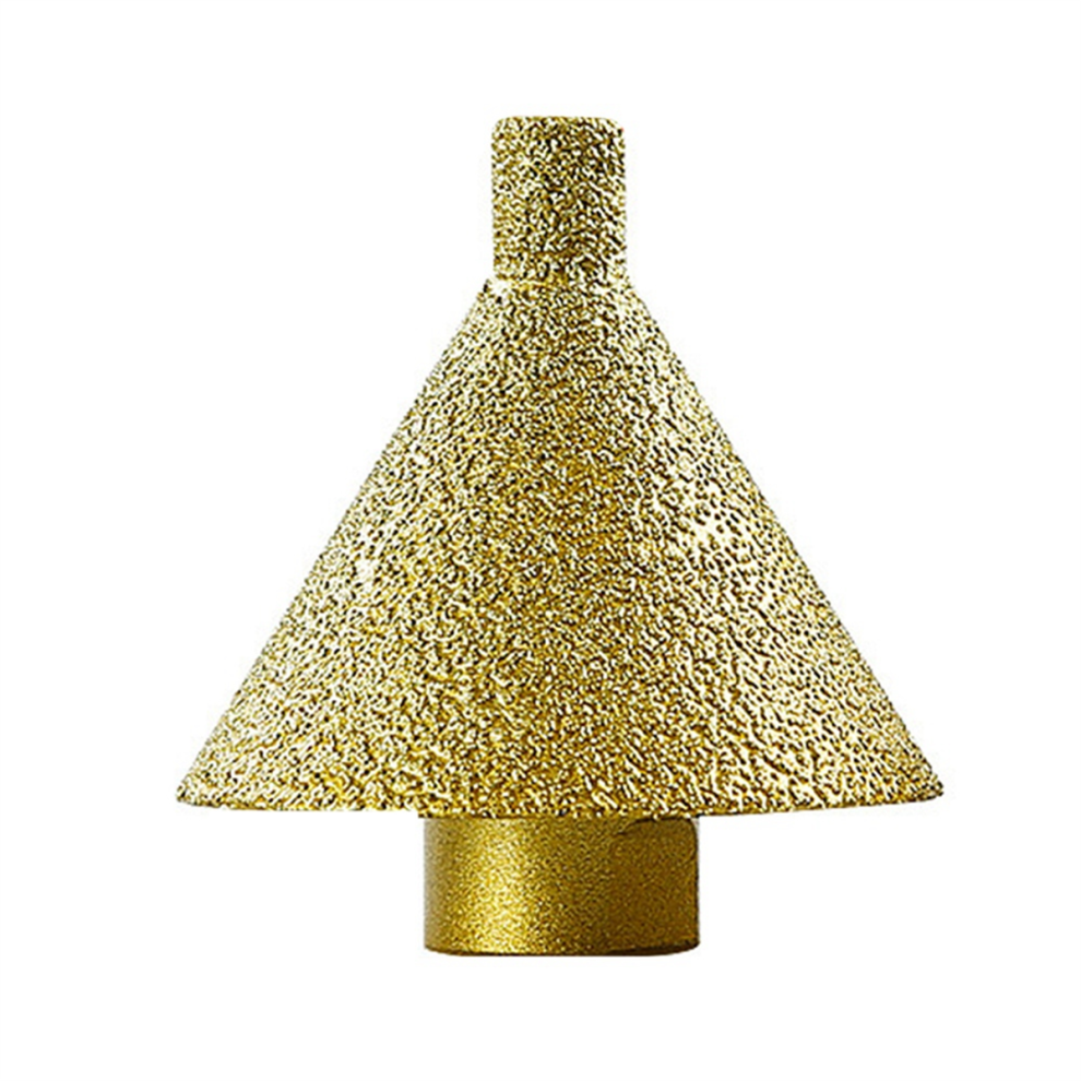 Drill Tiles M10 Diamond Beveling Chamfering Bit Hole Drill Reaming Cone Carve Polish Grinding Wheel For Porcelain Tiles Marble 55Mm 4852384796286
