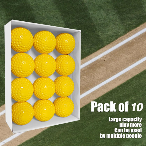 Baseball  10 Pack Baseballs Training Ball ,9 Inch Pitching Machine Baseballs for Hand-Eye Coordination, Hitting and Practice 2