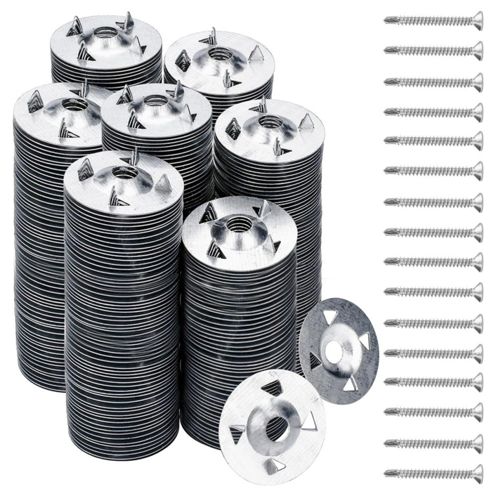 Fasteners Washers  300Pcs Foam Board Fasteners Washers for Installation of Foam Board Panels Foam Board Screws and Washers-image-OPC-PGYFRSY-NEW