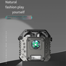 Mecha style headphones T30 New Mecha Style Headset Noise Reduction True Wireless Bluetooth Headset TWS Mechanical Style Gaming Headset