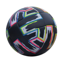 Balón de fútbol tamaño 5, negro, de PU, antideslizante, para césped, para adultos, interior y exterior, resistente al desgaste.