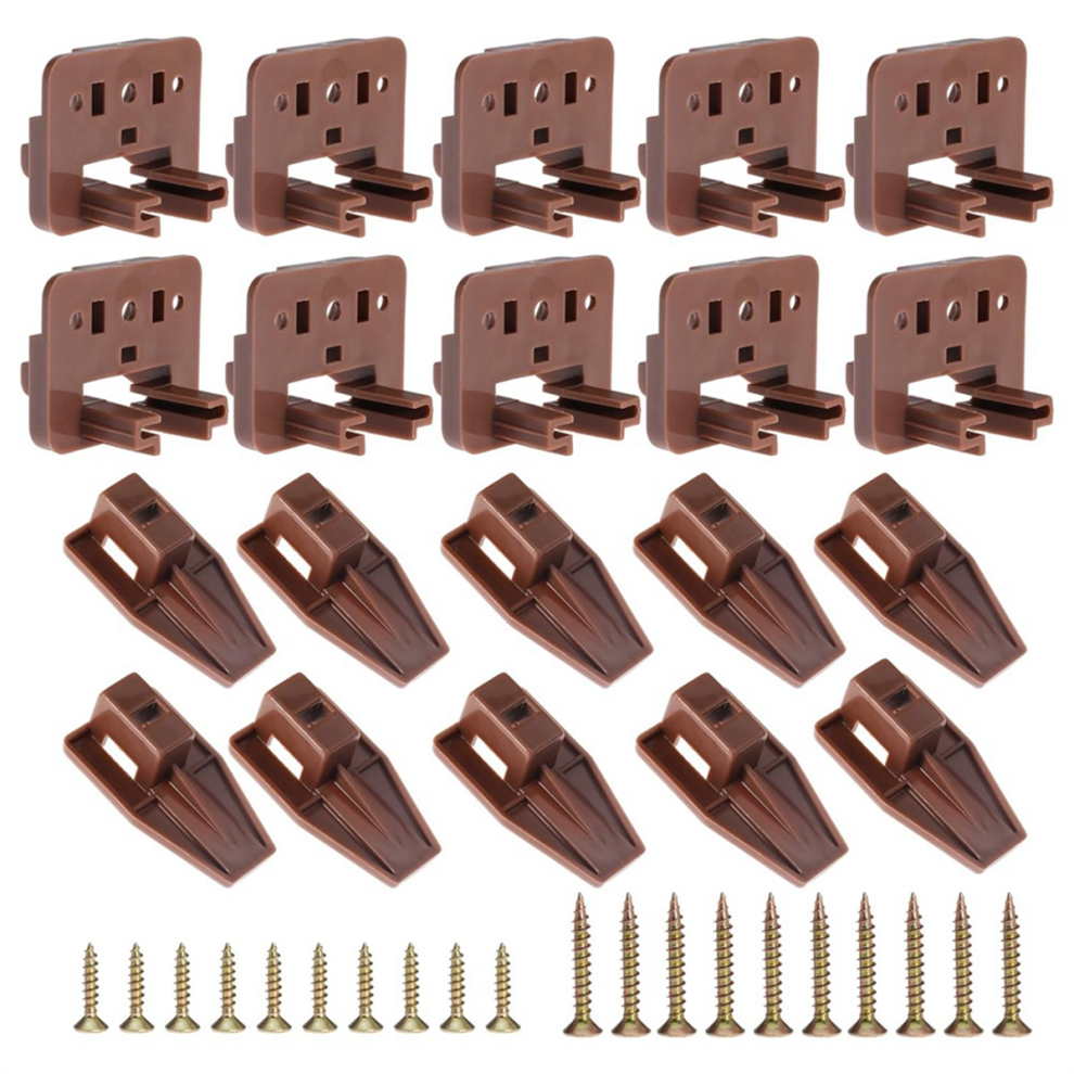 Drawer Slide Track Guide 10Pcs Drawer Slide Track Guide Glide For Center Mount Drawer For Dressers And For Nightstand 1 Drawer Systems 4853572059688