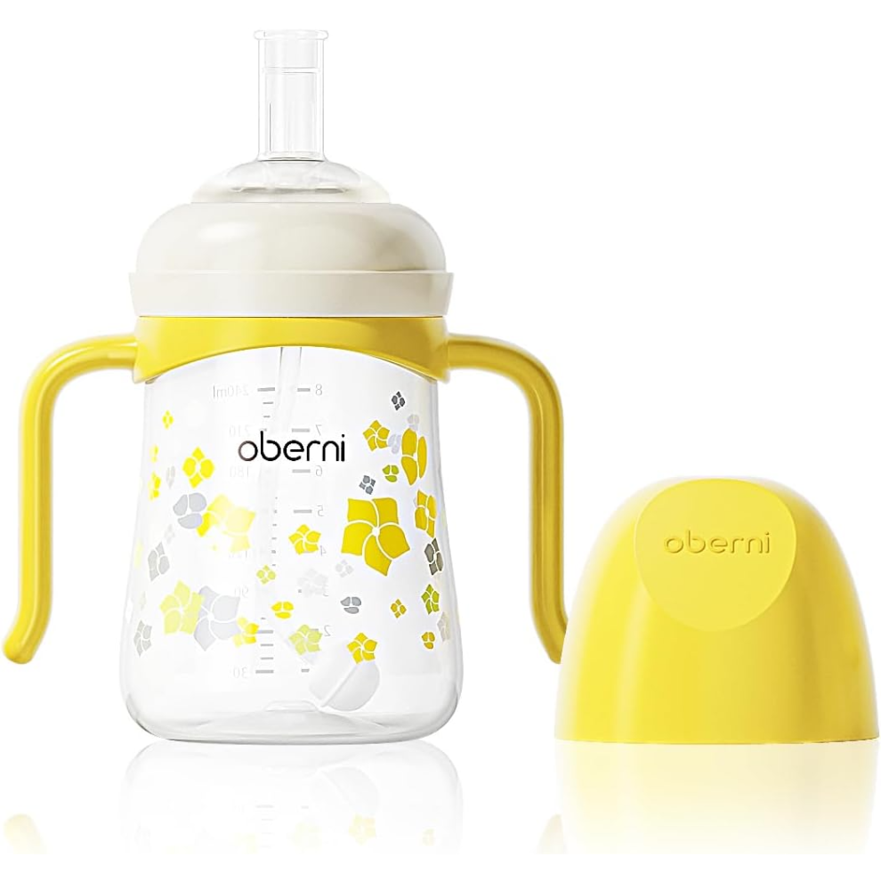 Baby Sippy Cup, Weighted Straw Trainer Oberni