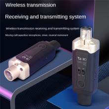 UHF-Drahtloses Mikrofonsystem mit XLR-Sender/Empfänger - 16 Kanäle, 60-80 m Reichweite, 1000mAh Akku