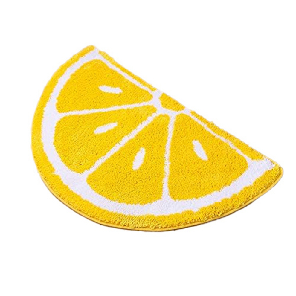 rug Home Entrance Rug Half Round Yellow Door Mat Dirt Trapping Rugs Non-Slip Absorbent Bath Rugs Bathtub Mat for Kids-image-OPC-PGYFTG2-NEW