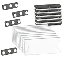 Naamlabelset Magnetische naamlabelset, magnetische badgehouders met 3 sterke magneten, set van 10 voor bedrijfsnaamlabels/ID-badges