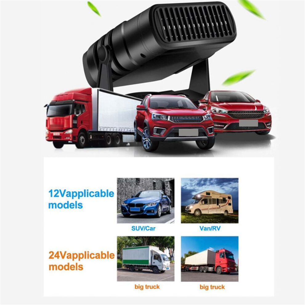 Heater Car Heater Fast Heating & Cooling Fan Electric Car Heater Defroster Demister Windshield Defroster(24V,For Truck) 4852384759410