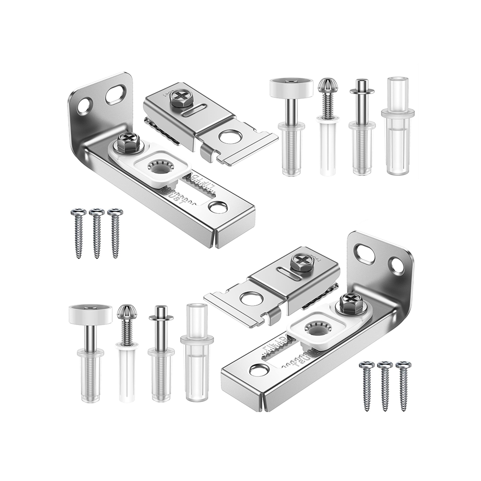 Bi-Fold Closet Door Hardware Repair Kit for 2.22-2.54 in Tracks (Up to 50 lb) - Includes Pivots & Guide Wheels