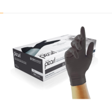 Unigloves Black Pearl Nitrile Examination Gloves - Multipurpose, Powder Free and Latex Free Disposable