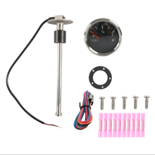 Oliepeilsensorkit 52MM Brandstofmeter met brandstofpeilsensor 200MM 0-190Ohm Olietankniveau-indicatormeter voor boten