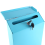 mailbox Wall-Mounted Mailbox Lockable Mailbox Wall Collection Box Farmhouse Mailbox with Key Suitable for Home Office Blue 9