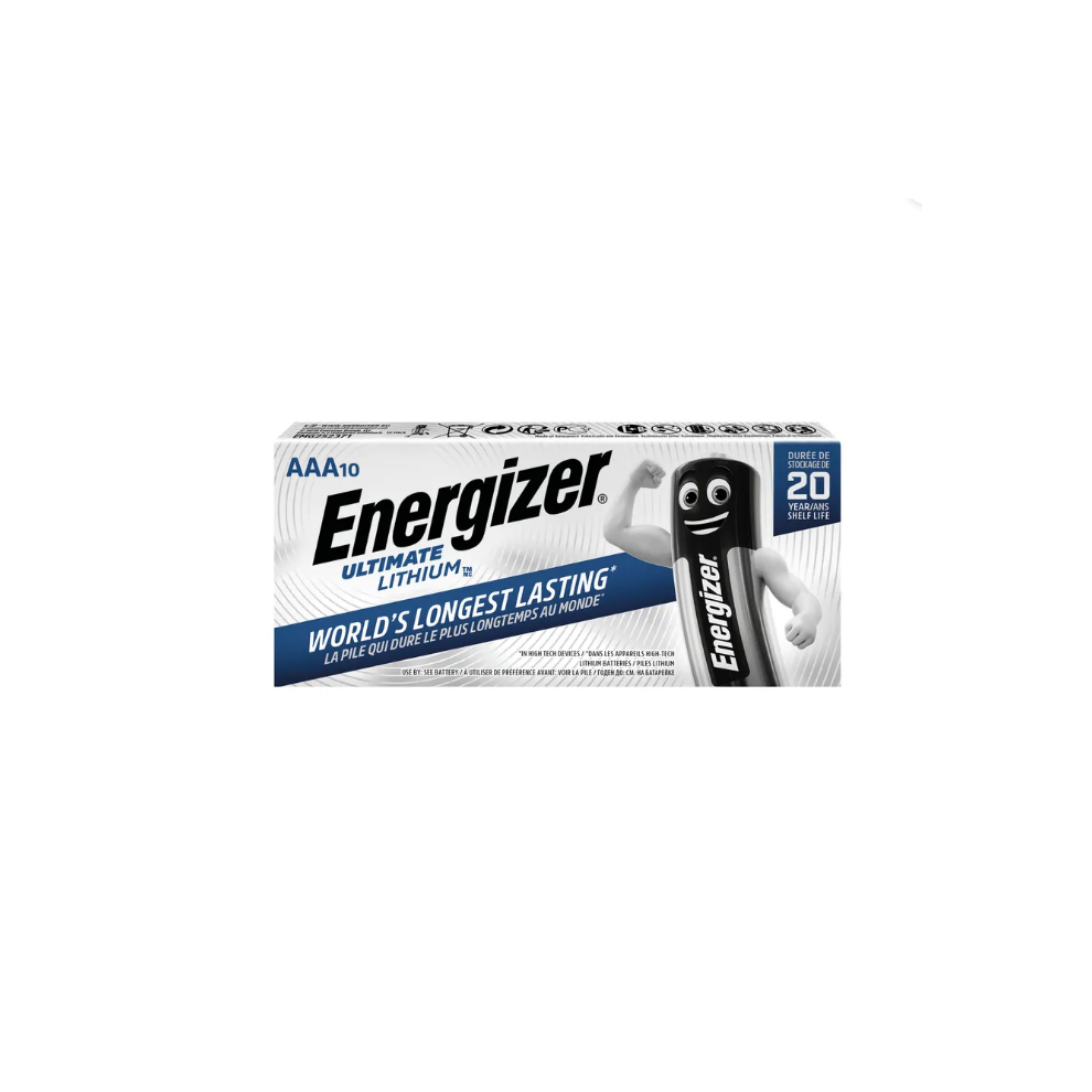 Energizer Ultimate AAA Lithium Batteries (Pack of 10) 634353
