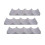 Beer bottle rack 3 Pcs Red Wine Display Stacking Bottle Rack Suitable for Kitchen Bar Hotel Multi-Purpose Stacking Display Rack, Gray 1