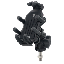Motorcycle Phone Mount Motorcycle Fork Stem Phone Mount with Vibration Dampener, Adjustable Motorcycle Cellphone Holder Screw Mount - M10
