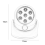 automatic sensor light 7 LED Wireless 360 Degrees Rotation Motion Activated Sensor Ultra Bright Night Light Automatic Infrared Wall Lamp 4