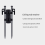 pole holder 2PCS Awning Pole Fixing Tube Ground Bracket Windproof Adjustable Tent Canopy Support Rod Fixer 8