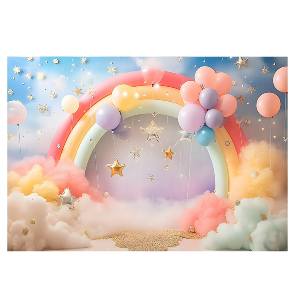 Hintergrundtuch 210X150Cm EuropäIscher Amerikanischer Valentinstag Party-HintergrüNde Ballon Rosen Rosa Herz Banner Fotografie-HintergrüNde, C-image