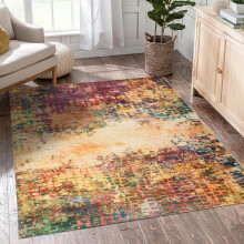 (120x170 cm (4ft x 5ft 8"), VIBRANT) Extra Large Rugs Traditional Non Slip Soft Carpets